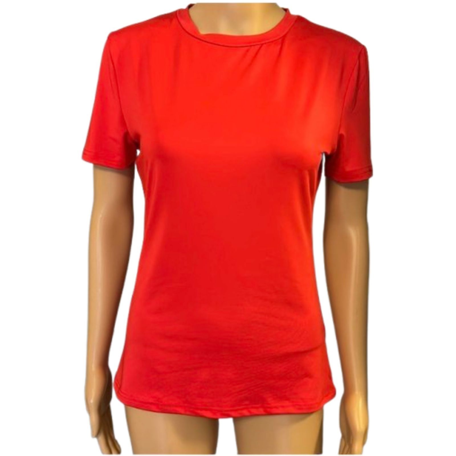Lovely Wholesale Women's Poppy Red Rash Guard Top Size Large D32
